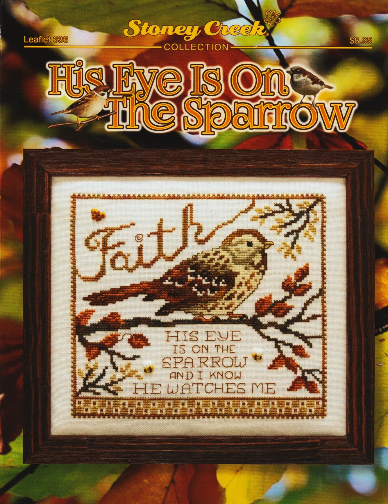 Stoney Creek His Eye Is On The Sparrow LFT636 cross stitch pattern