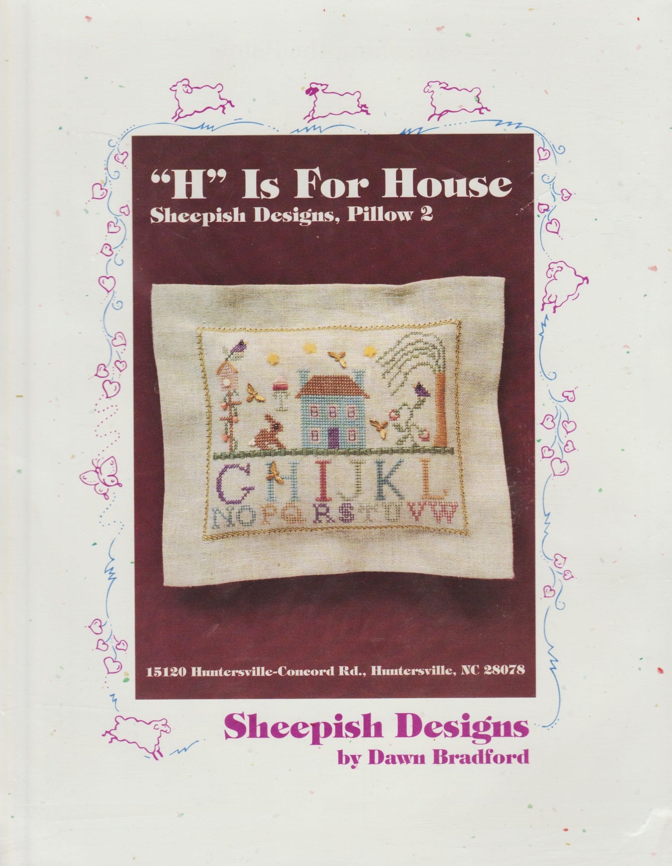 Sheepish Designs H is for House cross stitch pattern