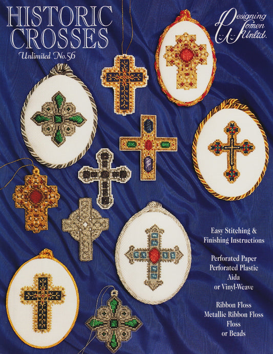 Designing Women Unlimited Historic Crosses religious ornaments cross stitch pattern