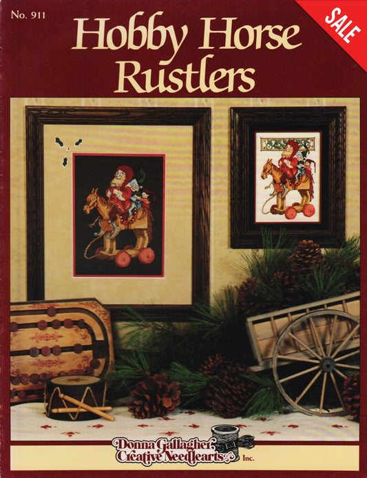 Donna Gallagher Hobby Horse Rustlers 911 christmas santa cross stitch pattern