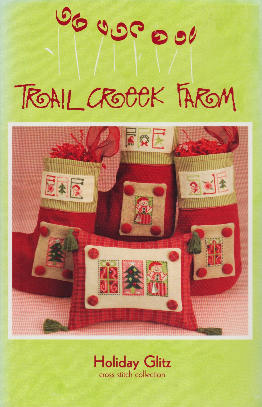 Trail Creek Farms Holiday Glitz cross stitch pattern