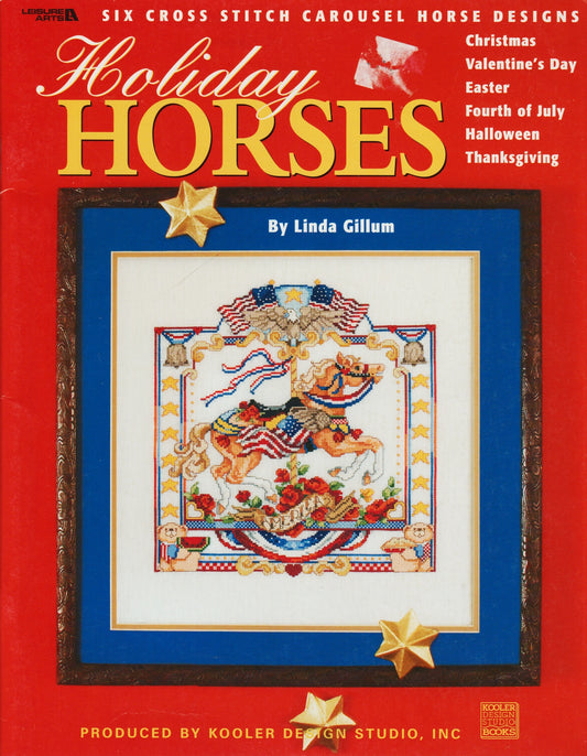 Leisure Arts Holiday Horses 3461 cross stitch pattern
