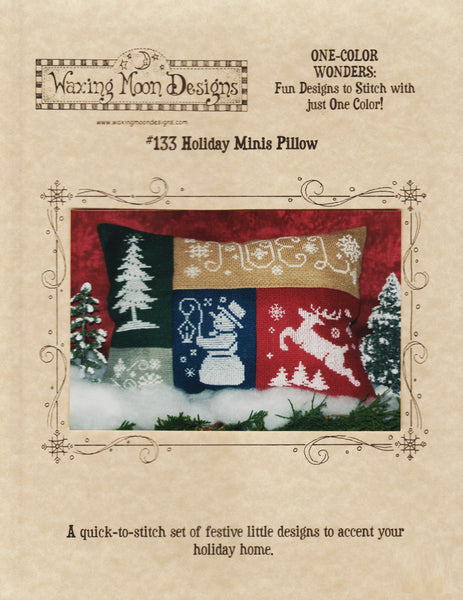 Waxing Moon Holiday Minis Pillow 133 cross stitch pattern