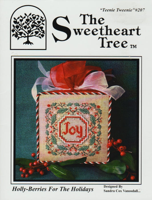 Sweetheart Tree Holly-Berries For The Holidays TT207 cross stitch pattern