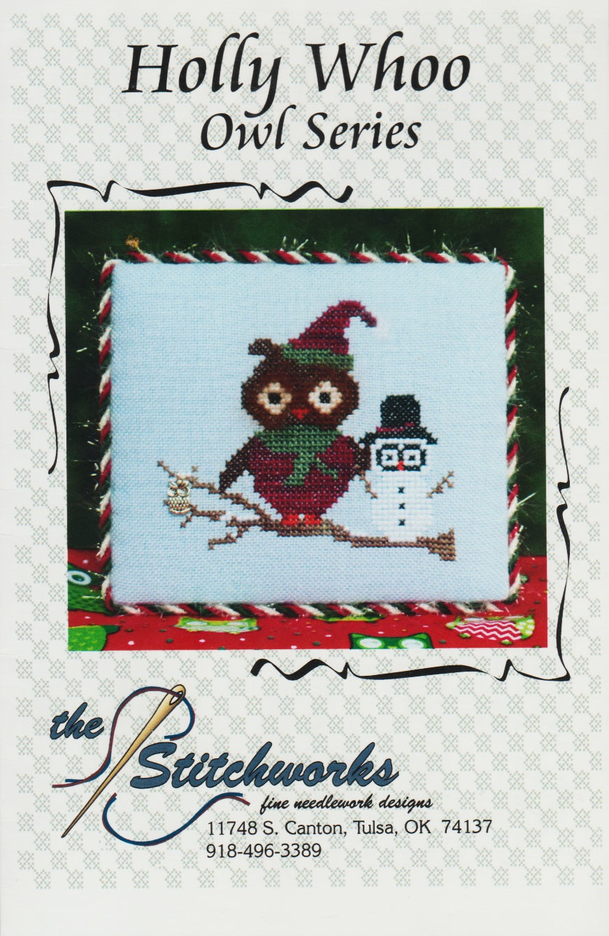 Stitchworks Holly Whoo cross stitch pattern