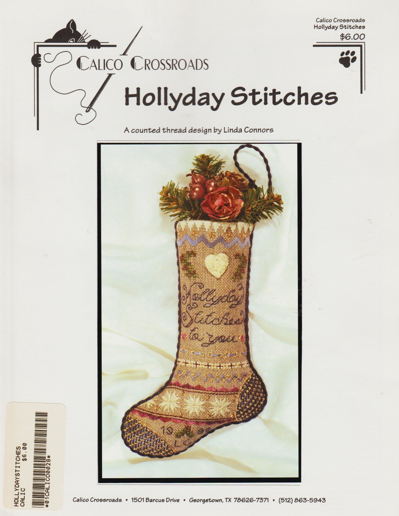 Calico Crossroads Hollyday Stitches cross stitch pattern