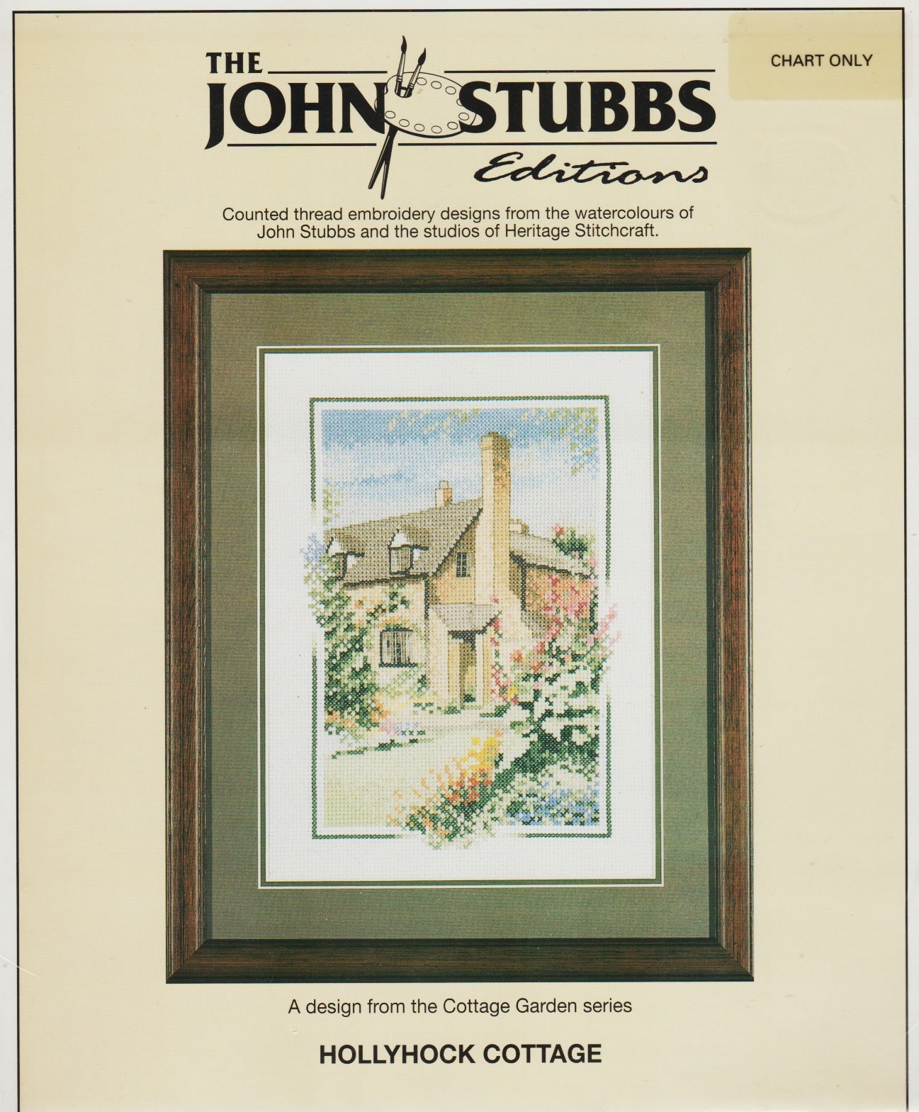 Heritage Stitchcraft Hollyhock Cottage John Stubbs cross stitch pattern