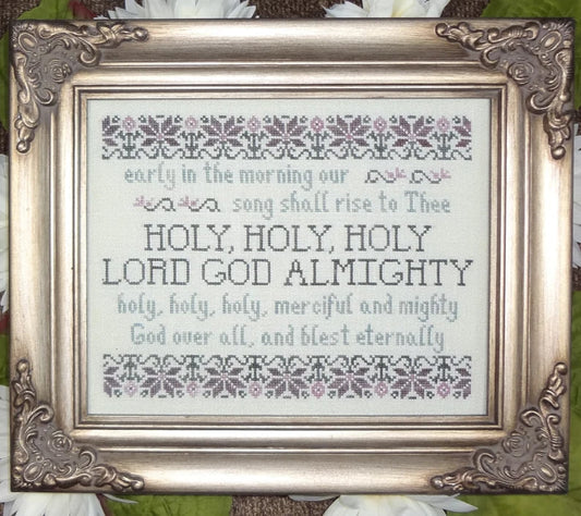 My Big Toe Holy, Holy, Holy MBT-170 religious cross stitch pattern