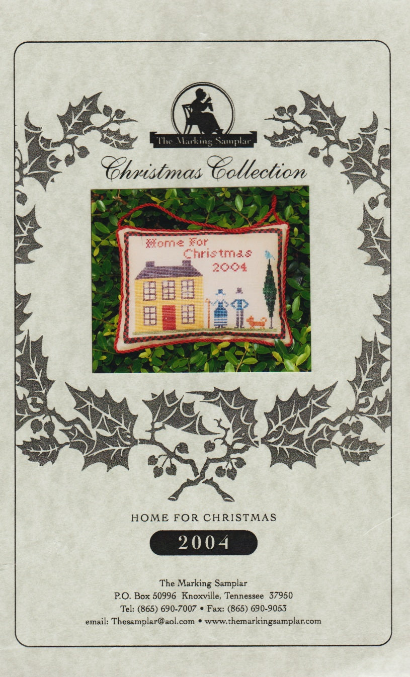The Marking Samplar Home For Christmas 2004 cross stitch pattern