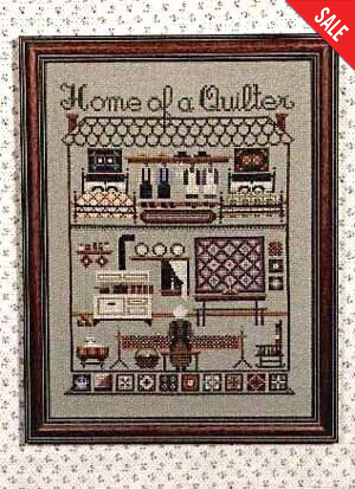 Told In A Garden Home Of A Quilter TG17 Amish cross stitch pattern