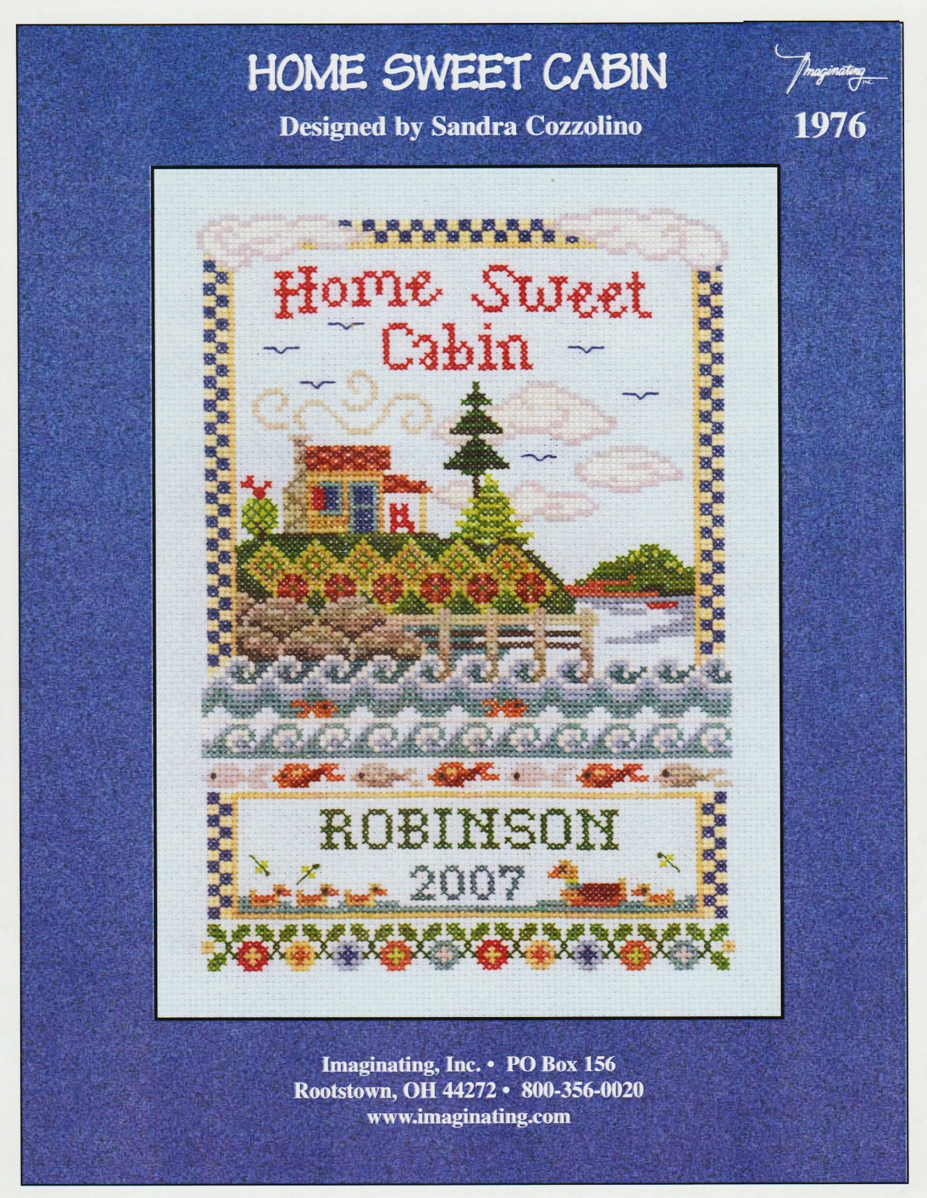 Imaginating Home Sweet Cabin 1976 cross stitch pattern