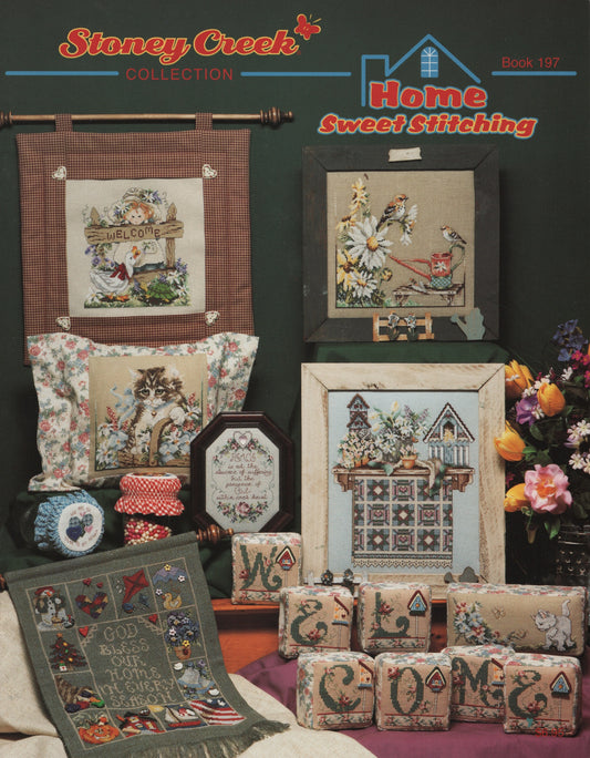 Stoney Creek Home Sweet Stitching BK197 cross stitch pattern