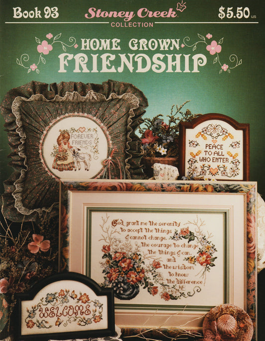 Stoney Creek Home Grown Friendship BK93 cross stitch pattern