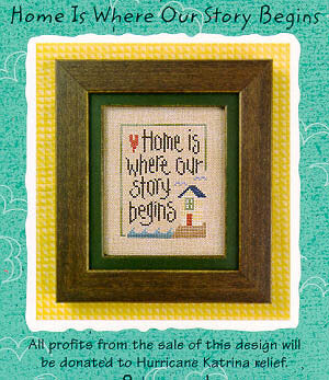 Lizzie Kate Home is Where Our Story Begins S62 cross stitch pattern