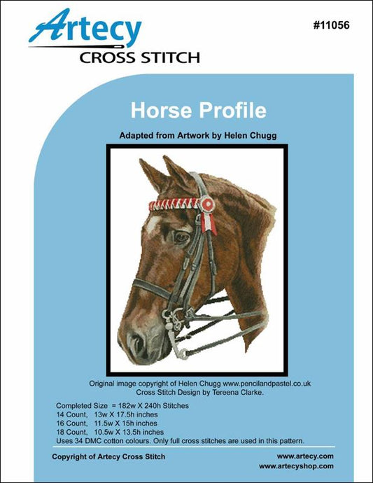 Artecy Horse Profile 11056 cross stitch pattern