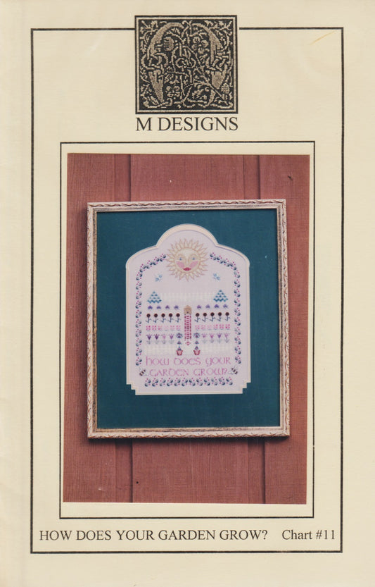 M Designs How Does Your Garden Grow? cross stitch pattern