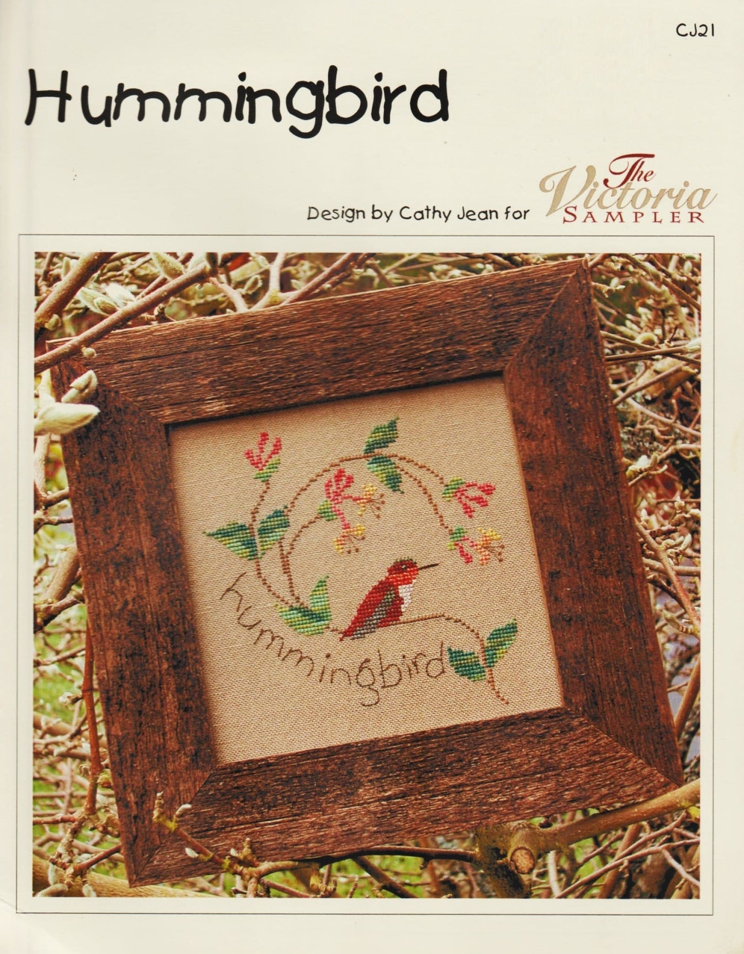 Victoria Sampler Hummingbird CJ1 cross stitch pattern