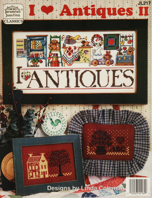 Jeremiah Junction I Love Antiques II JL217 cross stitch pattern