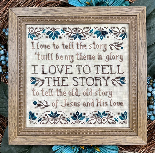 My Big Toe I Love To Tell The Story MBT-300 religious cross stitch pattern