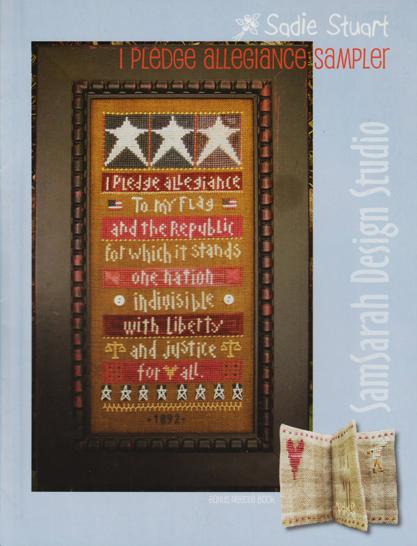 I Pledge Allegiance Sampler pattern – Sandra's Stitch Stash