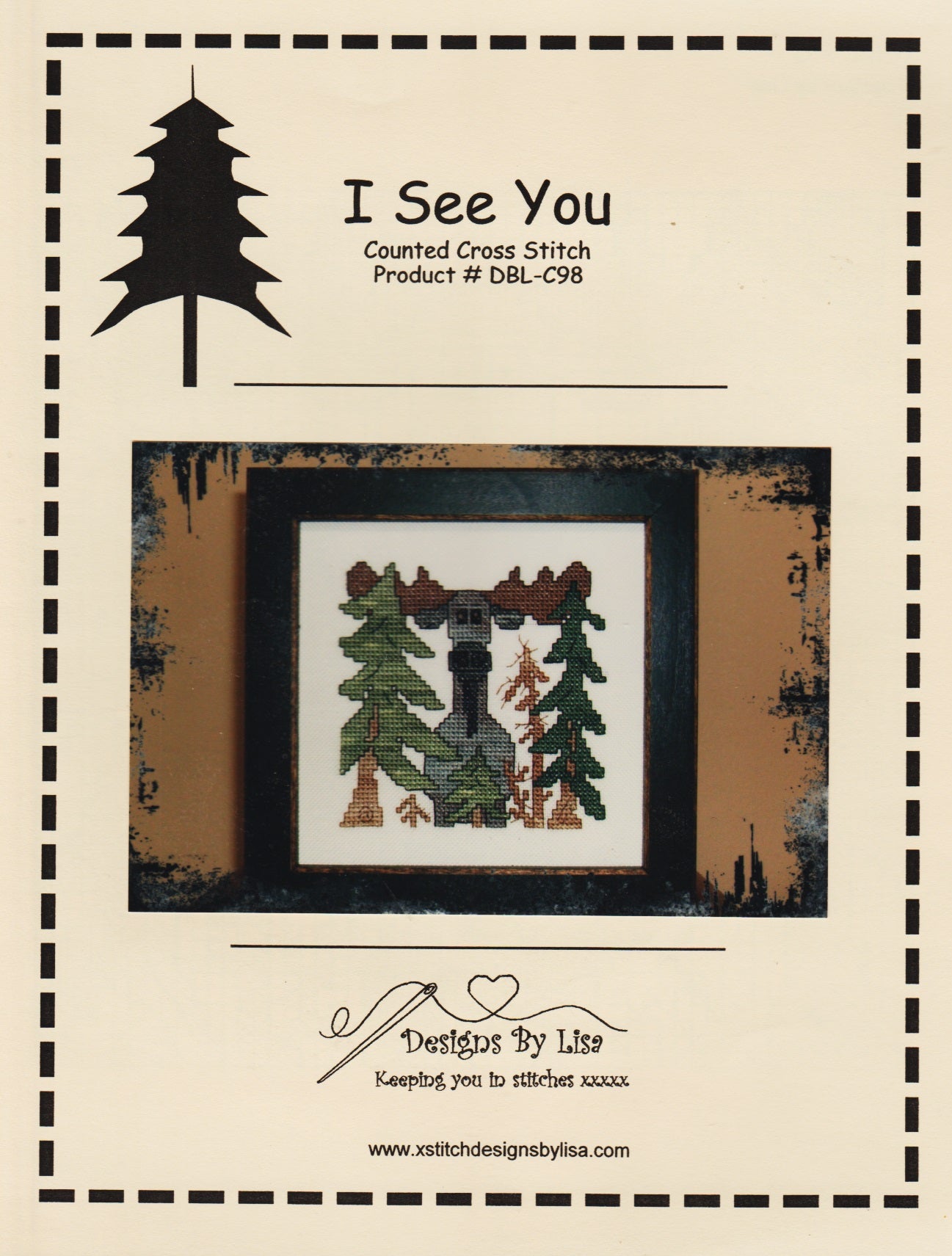 Designs By Lisa I See You DBL-C98 cross stitch pattern