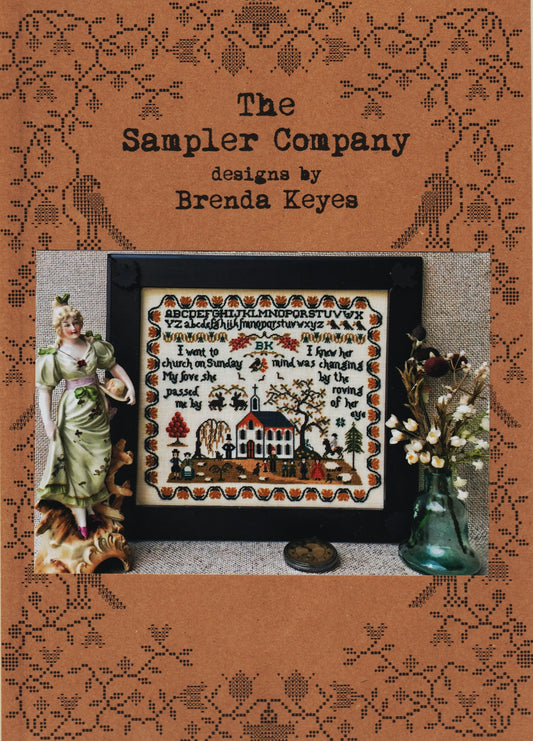 The Sampler Company Brenda Keyes I Went To Church cross stitch pattern