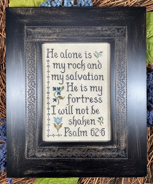 My Big Toe I Will Not Be Shaken MBT-286 religious cross stitch pattern