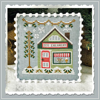 Country Cottage Needleworks Ice Creamery - Snow Village 9 cross stitch pattern