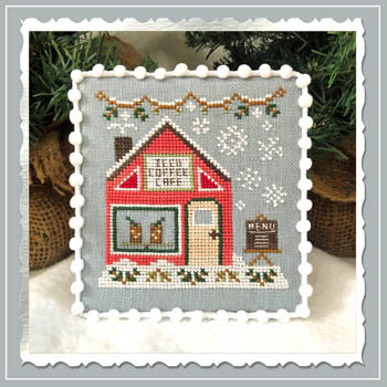 Country Cottage Needleworks Iced Coffee Cafe cross stitch pattern
