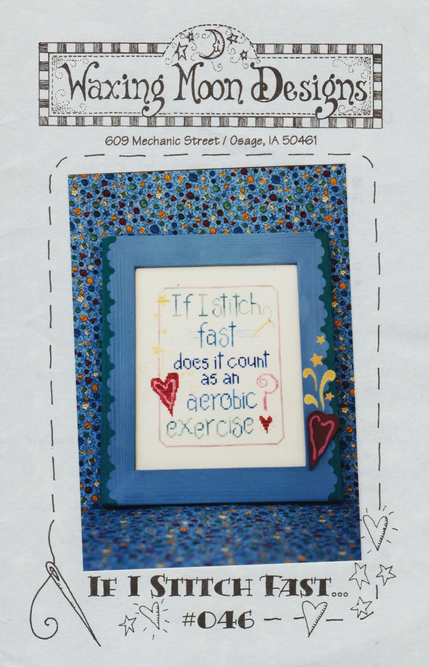 Waxing Moon If I Stitch Fast 046 cross stitch pattern