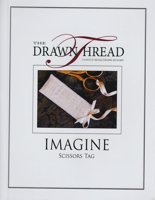 Drawn Thread Imagine Scissors Tag cross stitch pattern