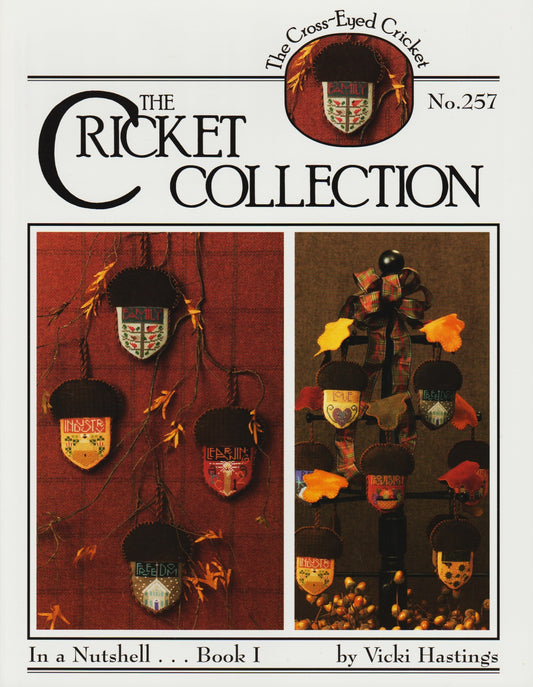 Cricket Collection In A Nutshell I CC257 Acorn ornament cross stitch pattern