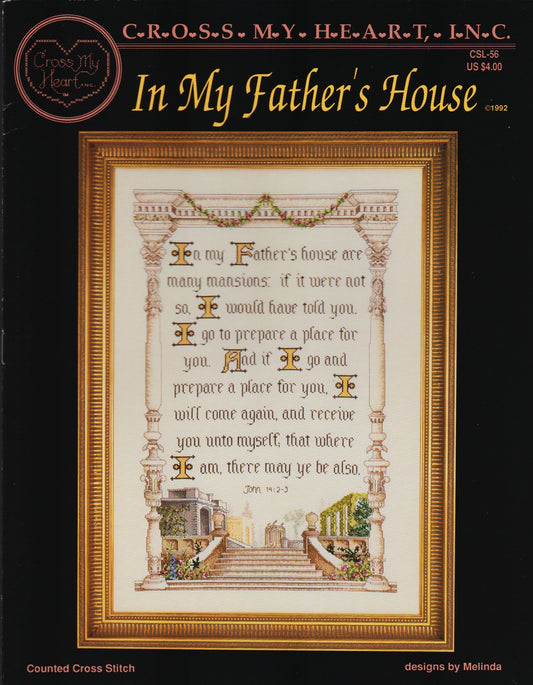 Cross My Heart In My Father's House CSL-56 cross stitch pattern