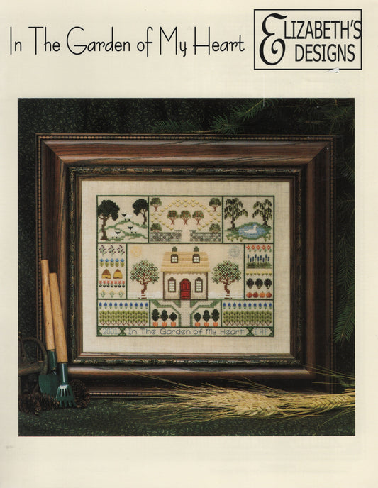 Elizabeth's Designs In The Garden of My Heart cross stitch pattern