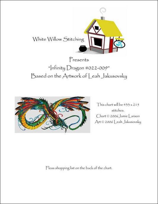 White Willow Infinity 022-009 dragon cross stitch pattern
