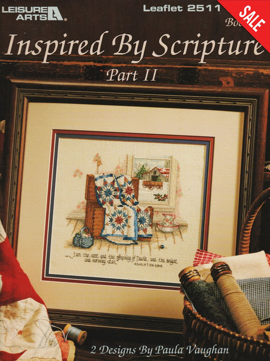 Leisure Arts Arts Inspired by Scripture 2511 religious cross stitch pattern