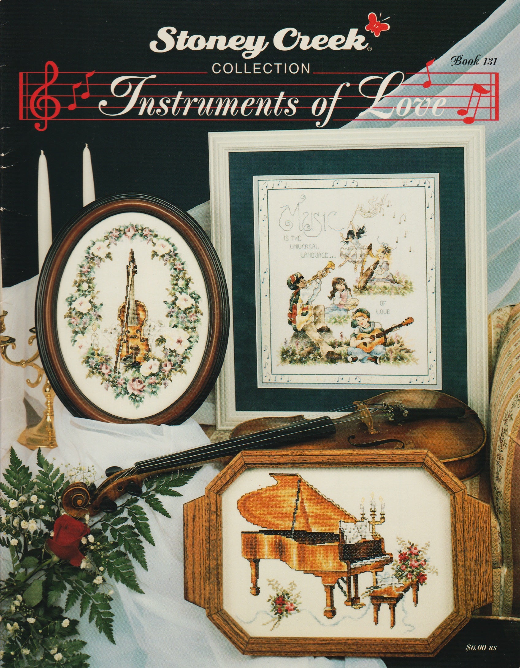 Stoney Creek Instruments of Love BK131 cross stitch pattern