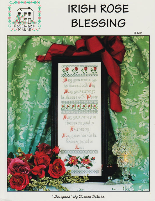 Rosewood Manor Irish Rose Blessing S-1251 cross stitch pattern