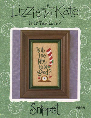 Lizzie Kate Is It Too Late?, S68 christmas cross stitch pattern