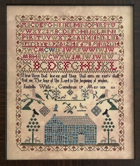 Oldes Willow Stitchery Isabella White 1830 cross stitch pattern