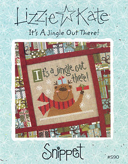Lizzie Kate It's A Jingle Out There S90 christmas cross stitch pattern