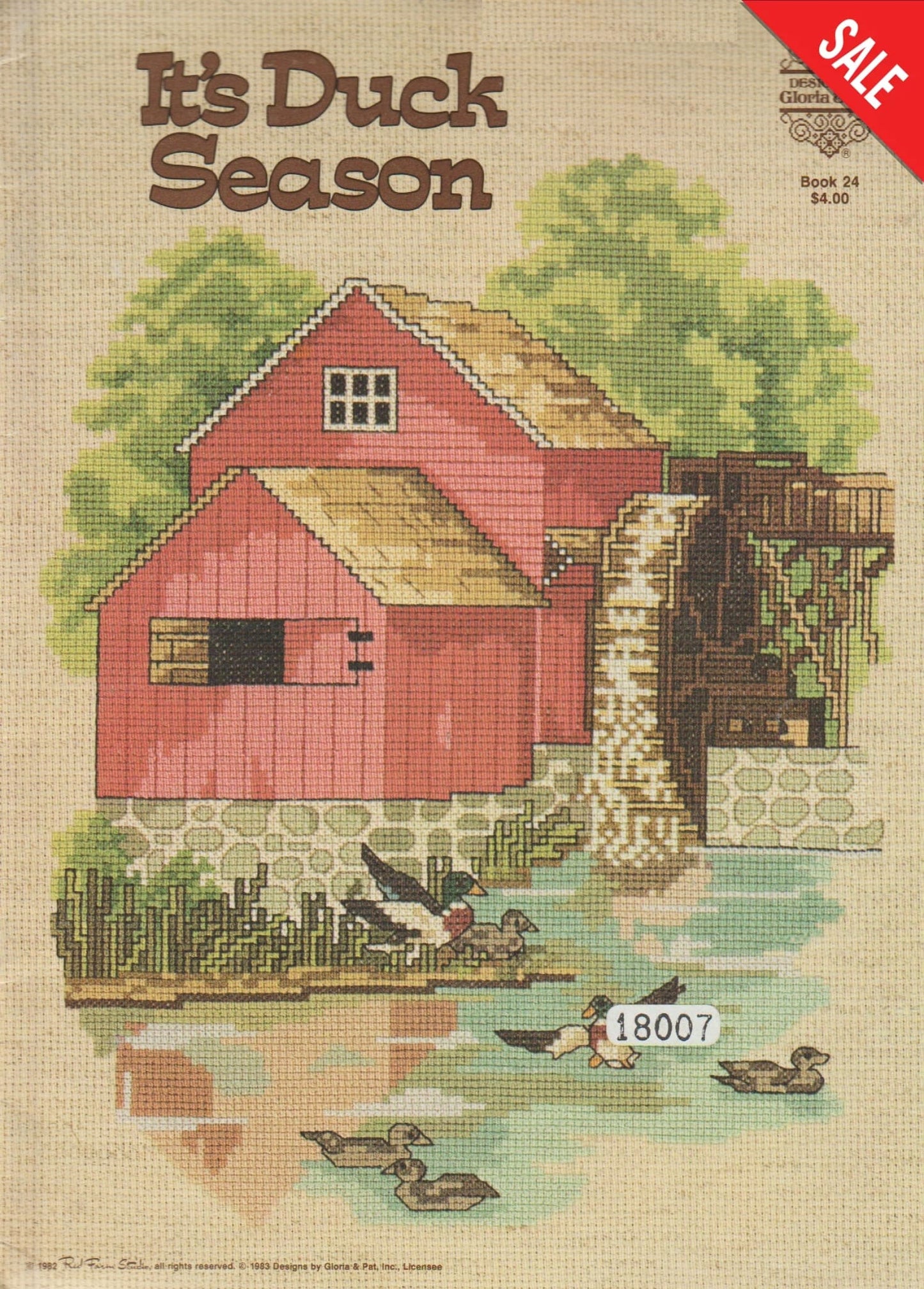 Gloria & Pat It's Duck Season 24 cross sttch pattern