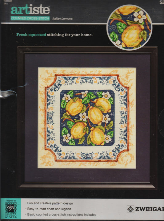 Artiste Italian Lemons 1388834 cross stitch kit