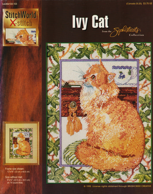 StitchWorld X-Stitch Ivy Cat 03-103 cross stitch pattern