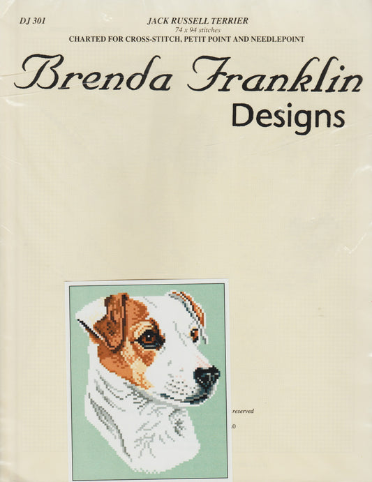 Brenda Franklin Jack Russel Terrier cross stitch pattern