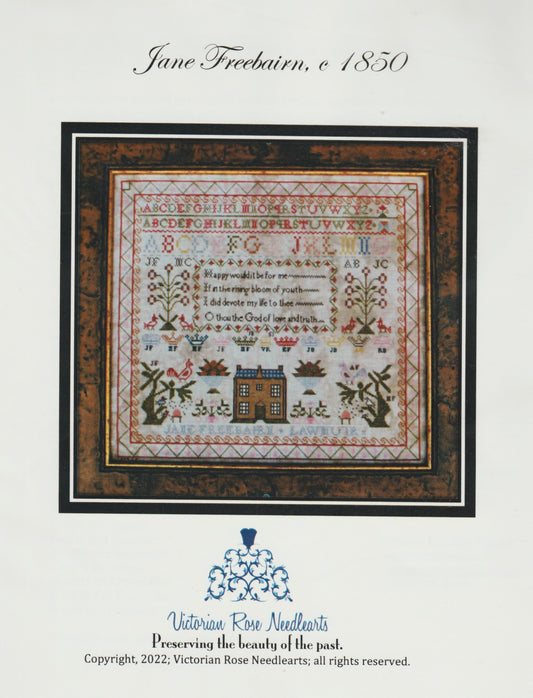Victorian Rose Needlearts Jane Freebairn c 1850 cross stitch pattern