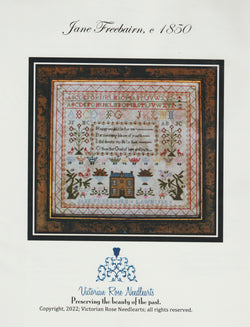 Victorian Rose Needlearts Jane Freebairn c 1850 cross stitch pattern