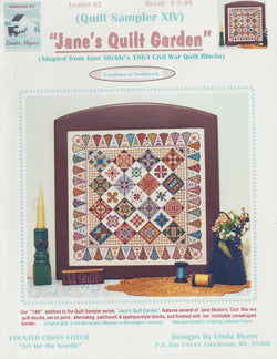 Linda Myers Jane's Quilt Garden 92 cross stitch pattern