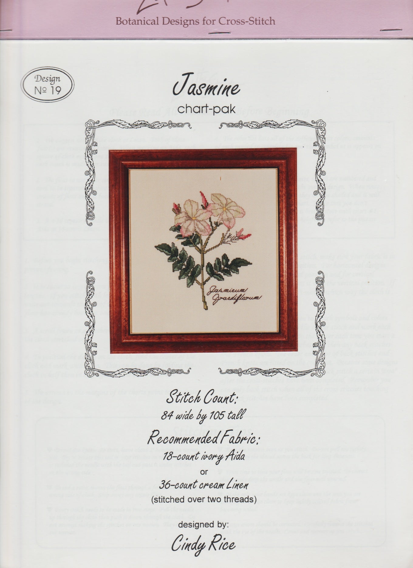 Lilac Studio Jasmine 19 cross stitch pattern