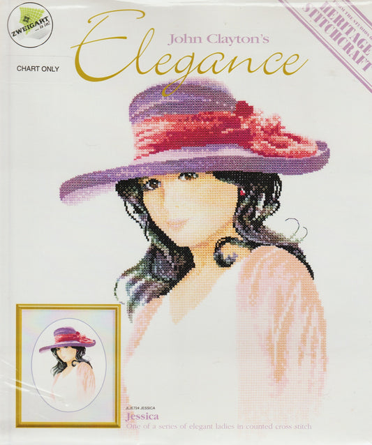 Heritage Stitchcraft John Clayton Jessica JLJE724 cross stitch pattern